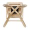 International Concepts Double "X" Back Bar Height Stool, Swivel 30" Seat Height, Unfinished S-203SW - alternate 5
